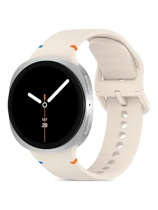 Techprotect Samsung Galaxy Watch8  Watch8 Classic silikoninis dirželis, smėlio, 2 nuotrauka